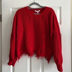 Red. No Boundaries. Soft Knitted. Sweater. Size XL